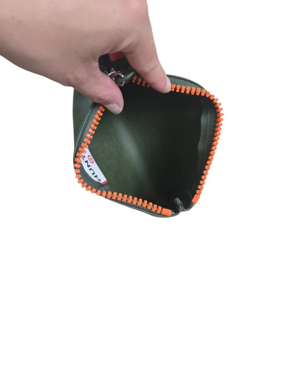 Hunter for Target Green Rubber Pouch Wristlet